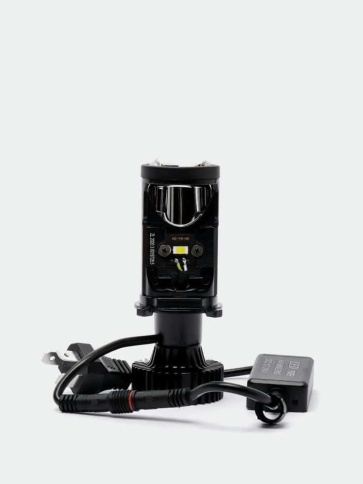 Y6 Max светодиодные лампы LED линза модуль 2шт H4 12В 30W 5500K 5500Lm с обманкой гар 4мес фото 3