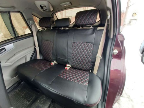 Авточехлы  Lifan Лифан X-60 2012-2022г экокожа черный ромб    фото 2