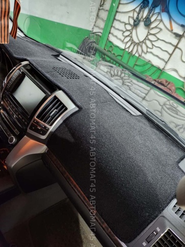 Накидка на панель Toyota Land Cruiser LC200 Тойота Ленд Крузер J200 2007-2021г карпет  фото 2