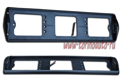 Torino  рамка номерного знака с подсветкой задняя черная    фото 1