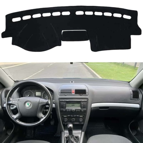 Накидка на панель Skoda Octavia A5 Шкода Октавиа А5 2004-2013г карпет Maximal фото 1