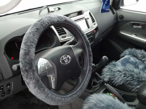 Накидки  комбинированные полностью серые овчина 140x50см 2шт    фото 7