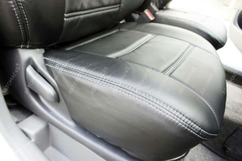 Экстрим  чехлы универсальные экокожа черный черный 2 передних    фото 3