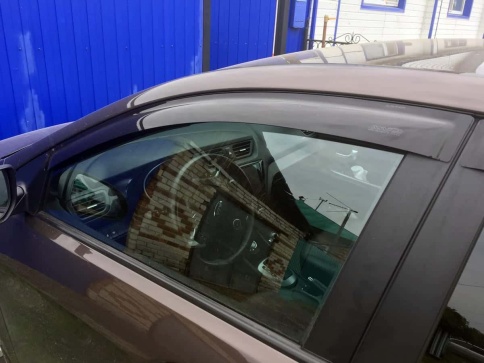 ANVair  дефлекторы окон KIA Rio Киа Рио седан 2011-2017г комплект 4шт    фото 2