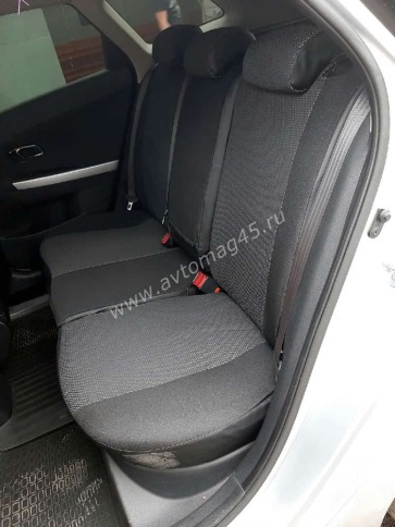 Авточехлы  Kia Ceed Киа Сид 2012-2018г жаккард черно-серый Ижевск   фото 3