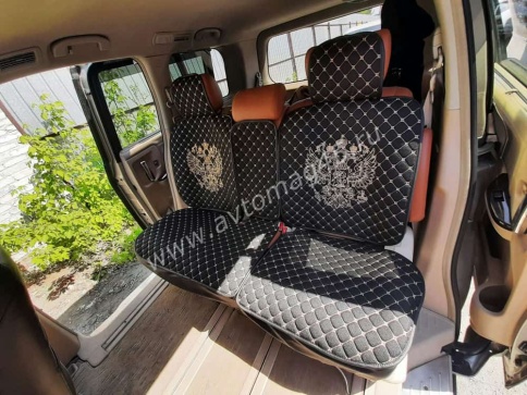 Чехлы  накидки на сиденье серия G лен черный бежевая/белая нитка комплект 5 шт фото 14