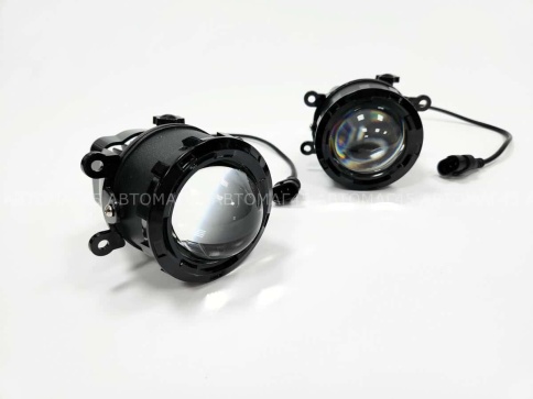 ZMB Фары противотуманные 1 линза  Lada Vesta X-Ray и иномарки LED 50W 6000LM 2шт гарантия 5 мес фото 7