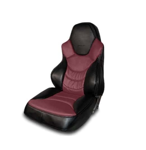 Динас  чехлы универсальные экокожа черный бордовый комплект    фото 1