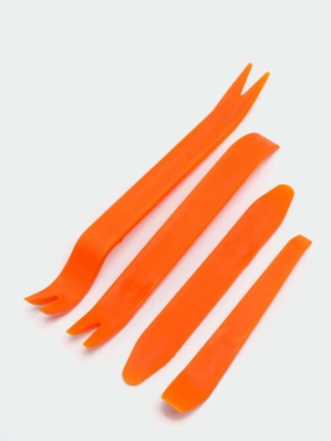 Набор  инструментов для снятия обшивки и клипс средней жесткости 4 предмета S289    фото 1