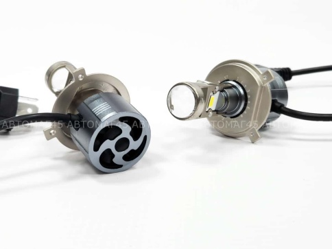 Ruzoom A80-A8 светодиодные лампы LED линза модуль 2шт H4 12В 45W 5700K 4500Lm гарантия 6 мес фото 4