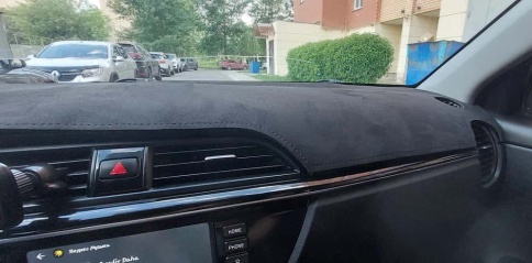 Накидка на панель Kia Rio Киа Рио c 2017г Rio X-Line Рио Х-Лайн с 2017г алькантара фото 2