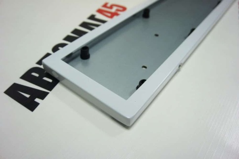 Torino  рамка номерного знака нержавейка белая    фото 4