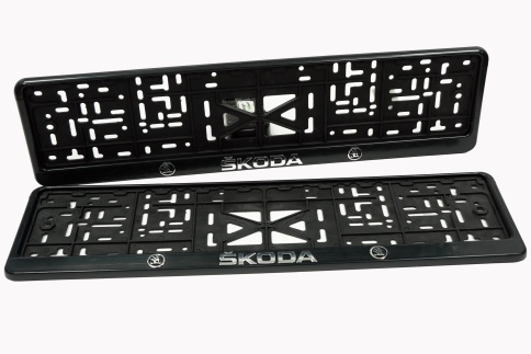 Рамка  номерного знака Skoda фото 1