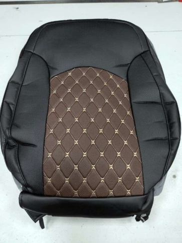 Авточехлы  Hyundai Sonata LF Хендай Соната 2017-2019г экокожа черный ромб    фото 1