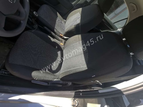 Авточехлы  Skoda Rapid с 2012г 2/3 Volkswagen Polo лифтбэк с 2020г жаккард черно-серый    фото 7