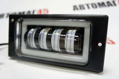 SALMAN  Фары п/туманные ВАЗ 2110 2112 2113 2115 Нива Шевроле 50W 4800LM 4 линзы + ДРЛ 2шт гар 6 мес фото 5