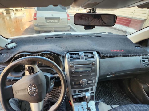 Накидка на панель Toyota Corolla Тойота Королла 2007-2013г кузов 150 карпет с лого  фото 4