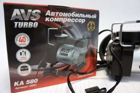 AVS КА 580  компрессор 40л мин 150Вт 10Атм сумка насадки гарантия 1год    фото 2