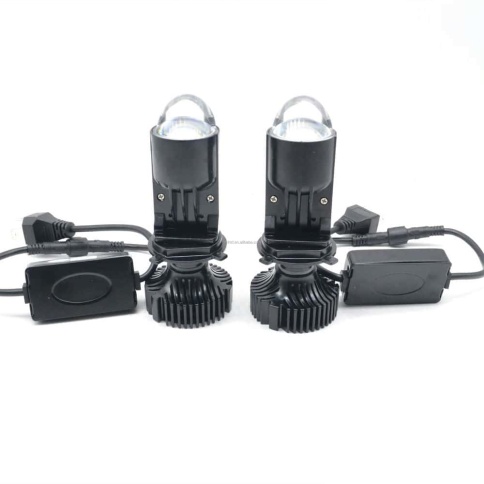 C2R A82 светодиодные лампы LED линза модуль 2шт H4 12В 40W 5000K 7000Lm гарантия 6 мес фото 7