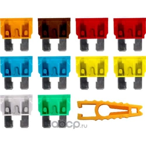 Autostandart предохранитель флажковый набор 5-25 А с пинцетом блистер 10шт    фото 2