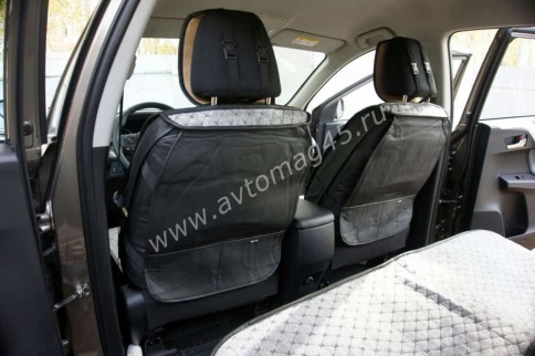 Чехлы  накидки на сиденье вельвет серый комплект 5шт    фото 2