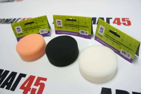 Holex  губка полировальная на липучке 80х30 белая    фото 5