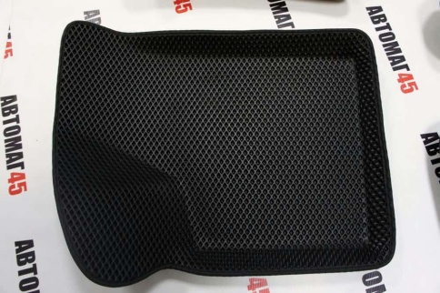 BORATEX  коврики в салон 3D EVA ЭВА Lada Приора ВАЗ 2110 2112 черные рисунок ромб комплект 5шт фото 6