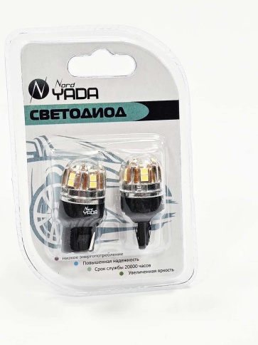 Nord Yada  лампа светодиодная T20 21W 15 SMD Canbus без цоколя 5000K 420Lm одноконтактная белая 2шт фото 1