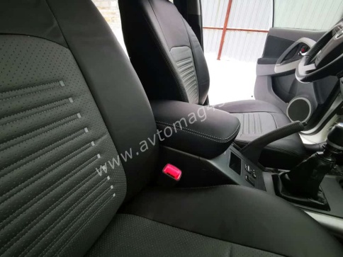 Авточехлы  Toyota RAV4 Тойота Рав4 2012-2019г XA40 экокожа черно-серая    фото 2