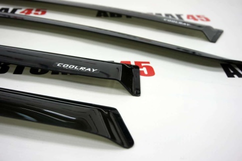 VAD  Дефлекторы на окна Ветровики Geely Coolray Джили Кулрей с 2018 по 2025г черные комплект фото 4