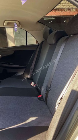 Авточехлы  Toyota Corolla Тойота Королла 2007-2013г кузов 150 жаккард черно-серый Ижевск    фото 9