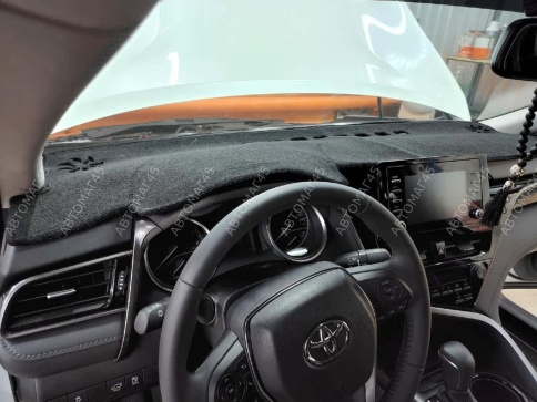 Накидка на панель Toyota Camry Тойота Камри V70 2017-2022г карпет  фото 2