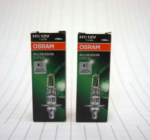 Osram  лампа H1 Allseason super +30% 12V 55W    фото 4