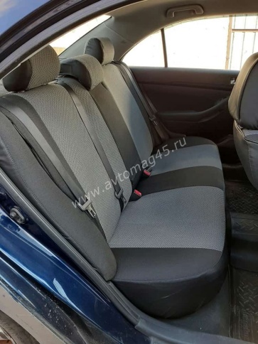 Авточехлы  Toyota Avensis Тойота Авенсис 2 поколение 2002-2009г жаккард серый Ижевск    фото 2