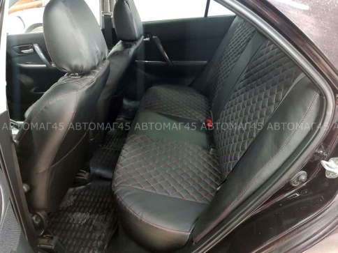 Авточехлы  Mazda 6 Мазда 6 2002-2005г экокожа черная ромб седан Ижевск    фото 12