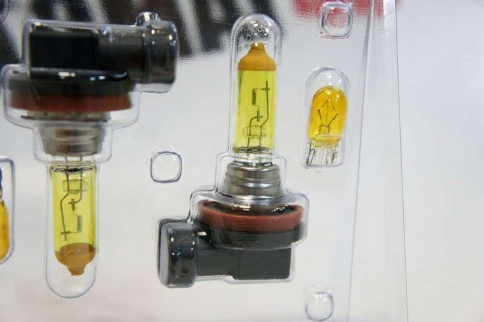 SVS  лампа H11 Yellow 12V 55W 3000K 2шт    фото 5