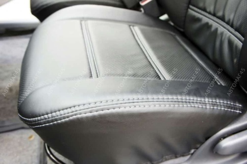 Экстрим  чехлы универсальные экокожа черный черный 2 передних    фото 2