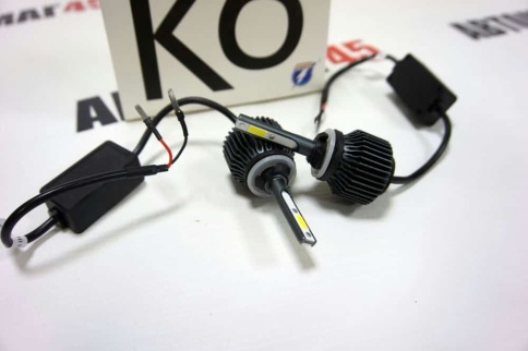 K6  чип СОВ LED 2шт H27 12Вт 30W 6000К 3200Lm гарантия 3мес    фото 3