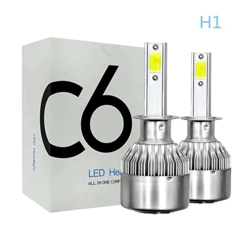 C6  чип СОВ LED 2шт H1 12В 36W 6000К 3800Lm гарантия 1мес    фото 6