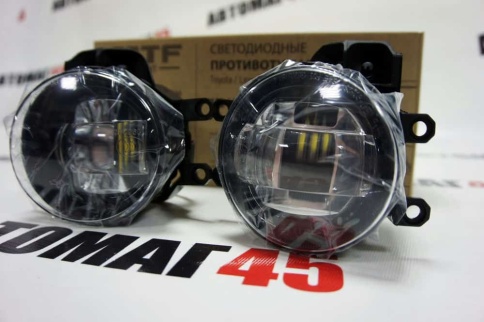 MTF фары противотуманные светодиодные линза Toyota Lexus 5000К 10Вт взамен штатных 2шт гарант 1 год фото 1