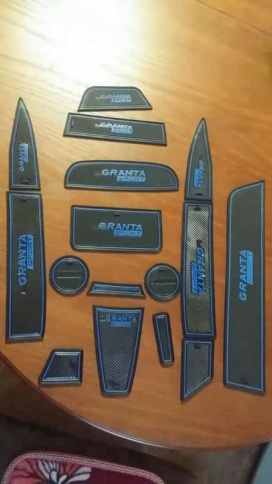 Коврики в ниши Лада Lada Гранта Granta синие буквы 16пр. фото 2