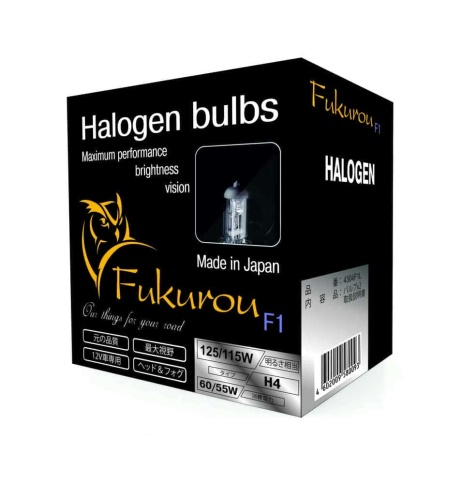 Fukurou  F1 лампа H4 12V 60/55W (125/115W) Япония 2шт    фото 1