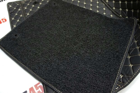 Ковры  5D экокожа Toyota Camry V40/V45 2006-2011г черный с бежевой ниткой+ворс компл Like АКЦИЯ! фото 13