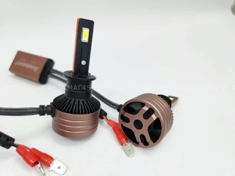 AOZOOM лампы LED 2шт H1 12В 55W 5500K 6000Lm  с обманкой гарантия 6мес    фото 7
