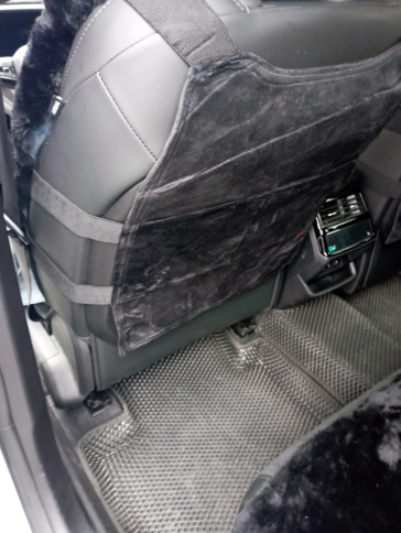 Fentow Накидки  короткий ворс мутон черный премиум 146x55 на весь салон 5шт    фото 4