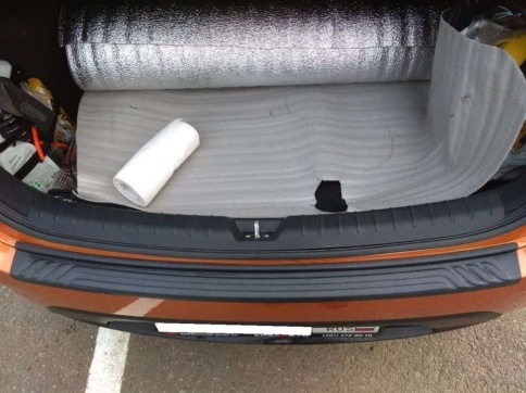 STYLE  Накладка на задний бампер Kia Rio 4 Киа Рио 4 седан 2017-2020г до рестайл   фото 2