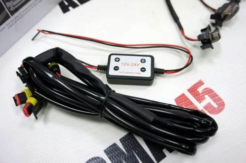 Дневные ходовые на решетку радиатора F2-5 5шт 12/24v    фото 4