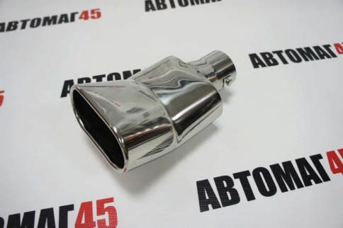 Насадка  на глушитель внутренний вход 6,2см внешний вход 13,5см сталь двойная ZXQ-3024 фото 5