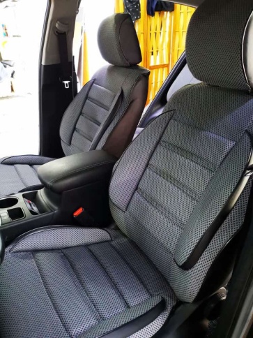 Авточехлы  Kia Sportage Киа Спортаж 2016-10.2022г 4пок Hyundai Tucson 3 16-21г жаккард чер-сер Ижевс фото 2