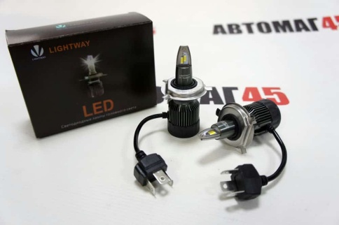 LTway  V3 светодиодные лампы LED 2шт H4 12В 30W 6000K 3900Lm с обманкой гарантия 5мес    фото 1
